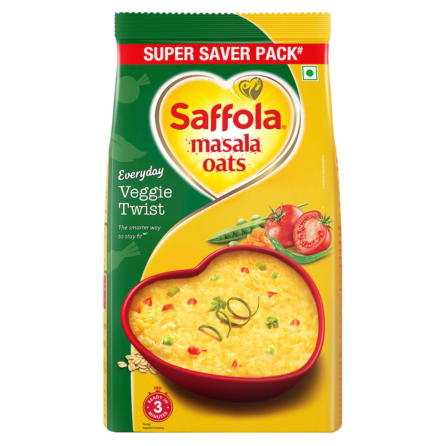 Saffola Masala Oats - Veggie Twist - 500 Gms